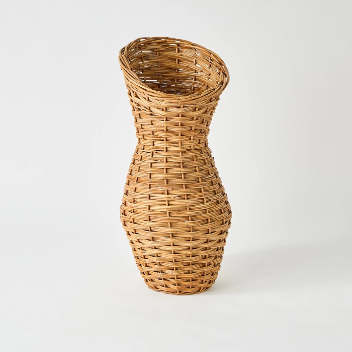 Rattan umbrella stand vintage archive d'atelier KOK MAISON