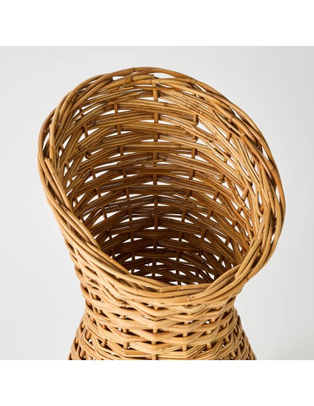 Detail of rattan umbrella door opening - unique item from KOK MAISON