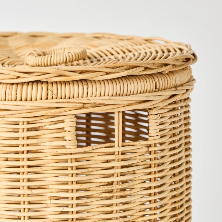 Détail poignée panier à linge KOK MAISON