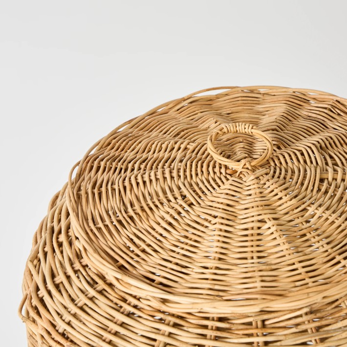 Détail couvercle panier vintage archive d'atelier KOK MAISON