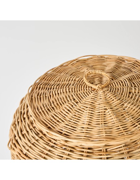 Detail of the lid of a vintage basket from the KOK MAISON workshop archive