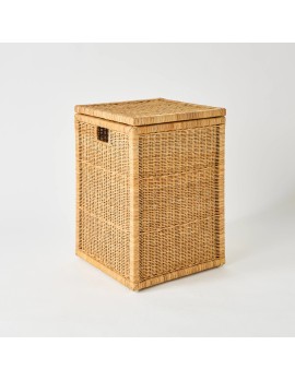 KOK rattan laundry basket, unique vintage piece