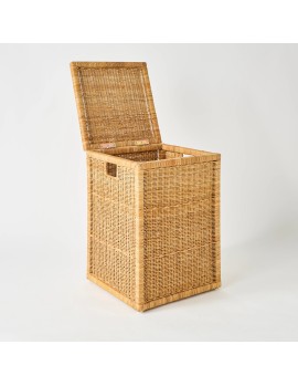 Panier à linge KOK maison en rotin pièce unique vintage 2