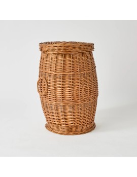 Panier à linge grand modèle en osier Kok maison pièce unique