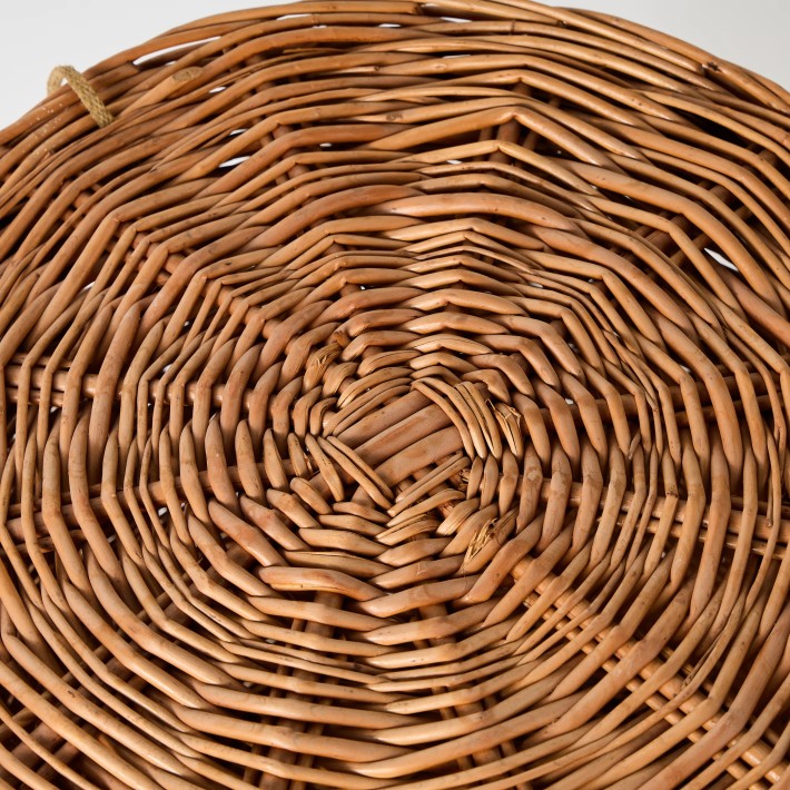 Tressage couvercle en osier panier de rangement KOK MAISON archive d'atelier