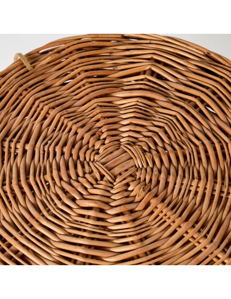 Tressage couvercle en osier panier de rangement KOK MAISON archive d'atelier