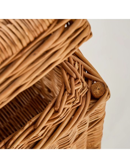 Detail of the wickerwork on the vintage chest from Kok Maison's workshop archive.