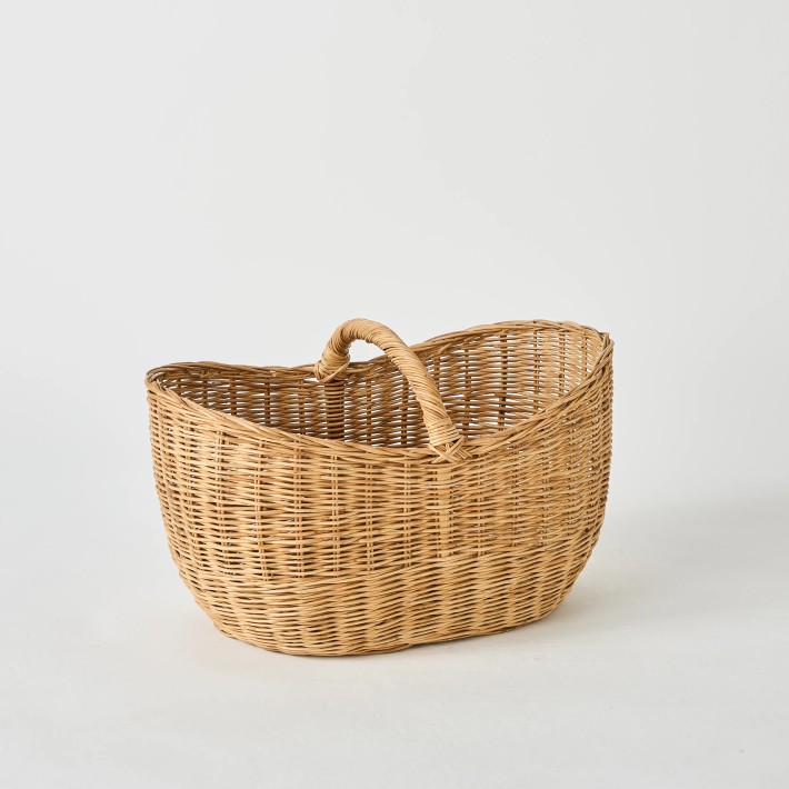 Panier pour pique nique en rotin pièce unique vintage KOK MAISON