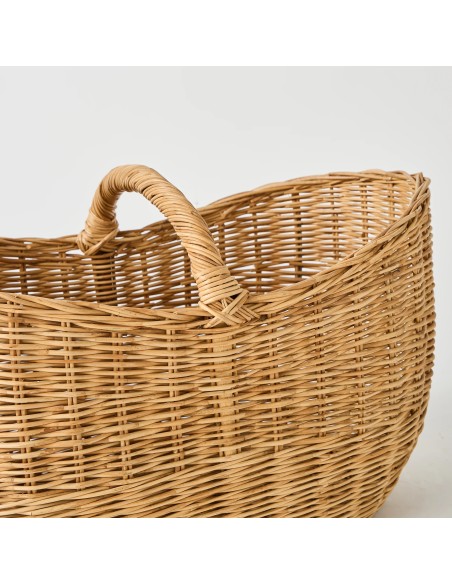 Detail of profile with rattan picnic basket handle, unique piece, Kok Maison