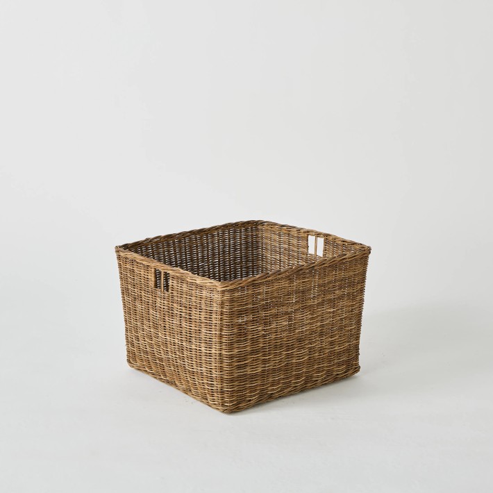 Panier de rangement en rotin vintage archive d'atelier kok maison