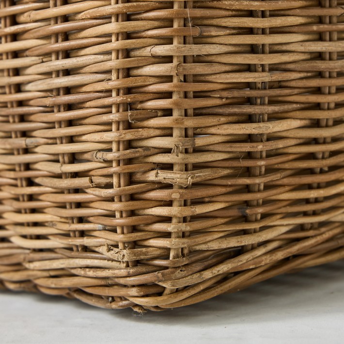 Rattan basket corner defect