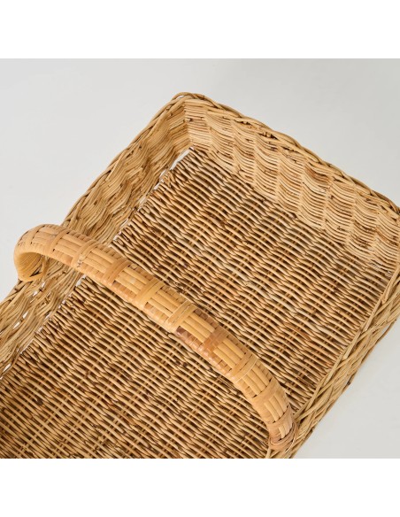 Interior view of basket with rattan handle, Kok Maison workshop archive