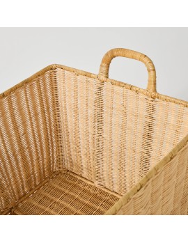 Vintage rattan laundry basket from Kok Maison workshop archive 2