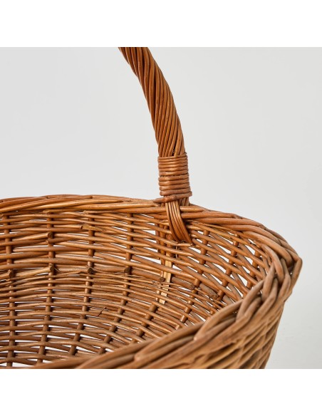 Detail of the wicker handle binding, Kok Maison craftsmanship