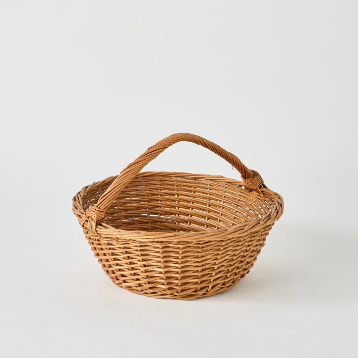 Large wicker basket, unique piece from the archives of the KOK maison workshop