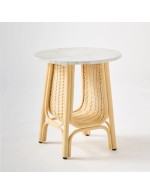 Table basse CORRIDOR collection ORCHID EDITION avec plateau stratifié effet marbre blanc