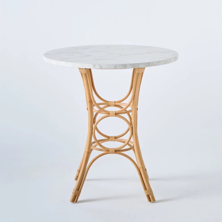Table repas ronde rotin diamètre 70 Gingko