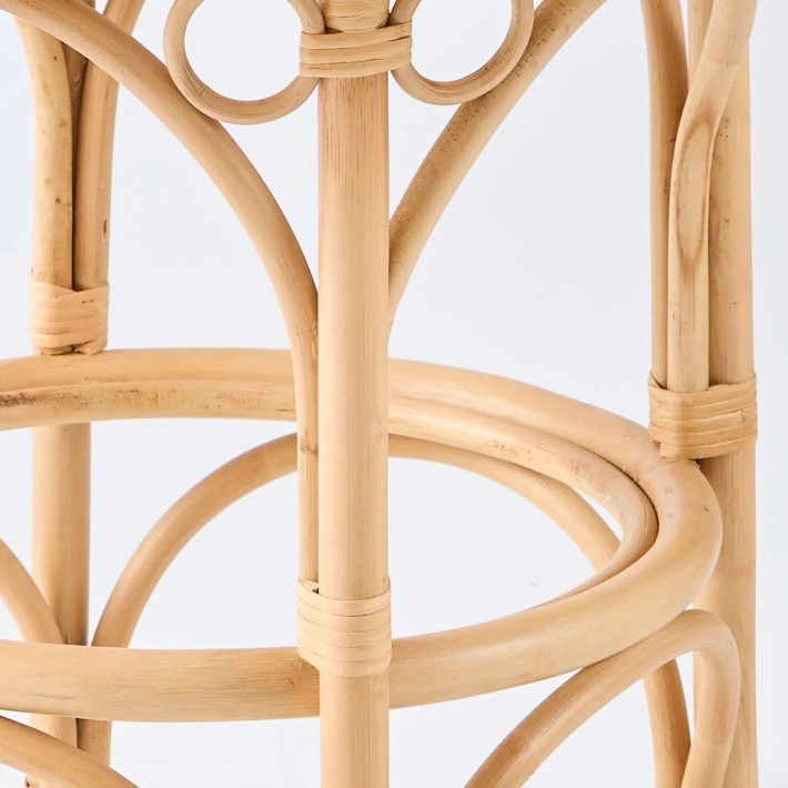 Curved rattan cane from the Gingko collection at Kok Maison