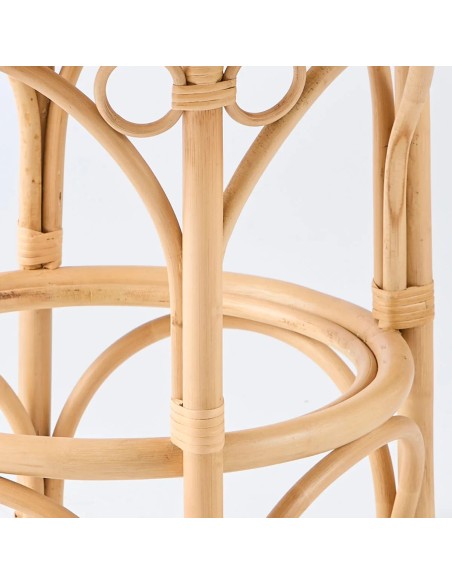 Curved rattan cane from the Gingko collection at Kok Maison
