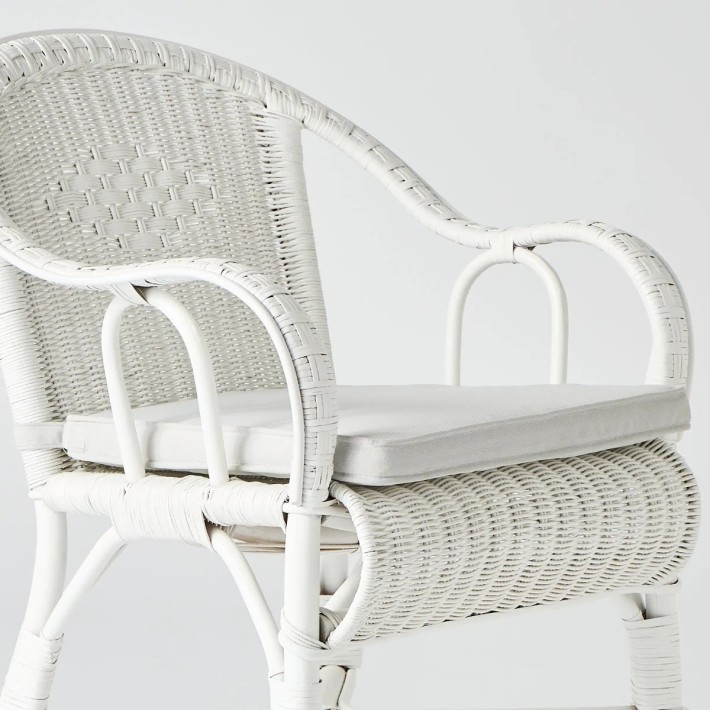 zoom coussin d'assise fauteuil de table collection PRIMAVERA