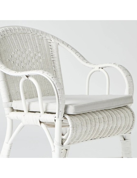 zoom coussin d'assise fauteuil de table collection PRIMAVERA