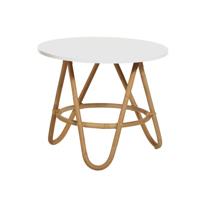Table basse rotin Diabolo petit modèle