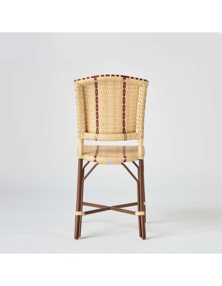 Rear view of BELLE EPOQUE resin garden chair