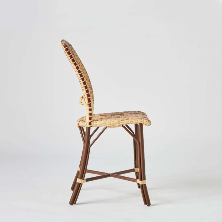Profile of BELLE EPOQUE imitation rattan resin garden chair at Kok maison