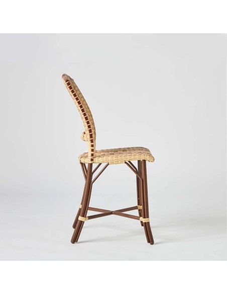 Profile of BELLE EPOQUE imitation rattan resin garden chair at Kok maison