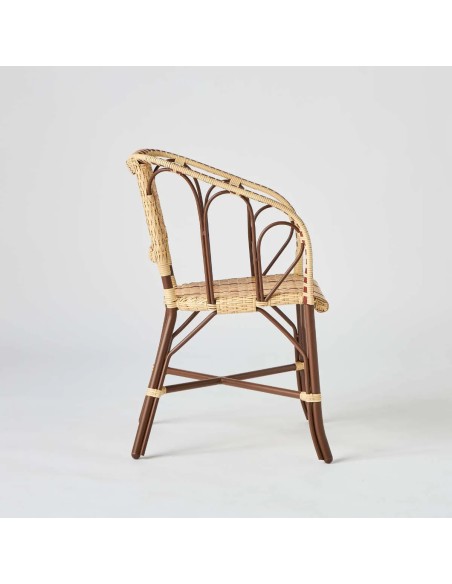 Profile of outdoor table chair in imitation rattan resin from the Belle Epoque collection at KOK MAISON