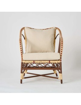 Fauteuil de jardin avec coussins en résine tressée collection Belle Epoque chez KOK maison 2