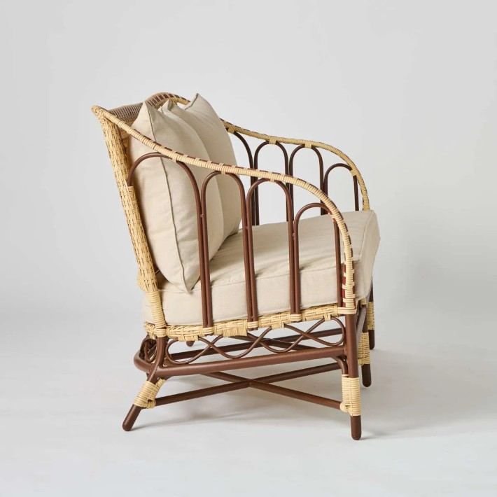 Two-seater sofa with arched frame for the garden, BELLE EPOQUE collection by Kok Maison