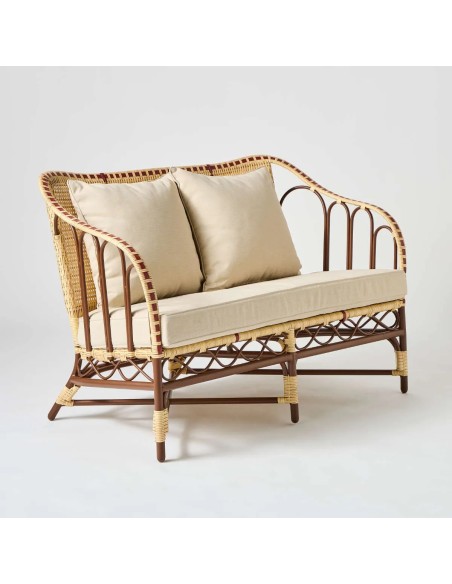 Belle Epoque collection woven rattan-effect resin garden sofa