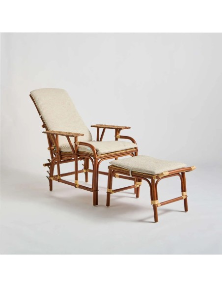 Coussin pour chaise longue BAGATELLE tissu T597 Chenille Gris