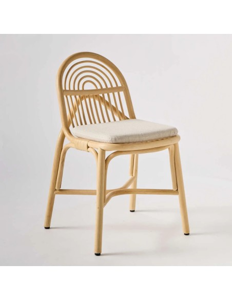 Rattan chair with cushion from the Sillon collection, ORCHID EDITION, at KOK MAISON