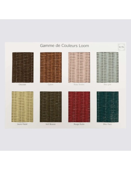 Echantillon LOOM couleurs fortes