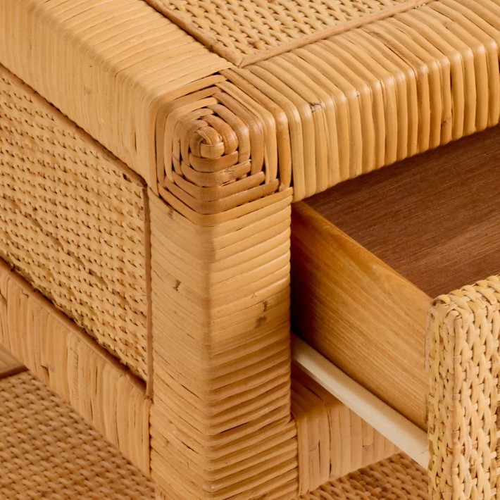 Zoom rattan bedside drawer slide SAIGON
