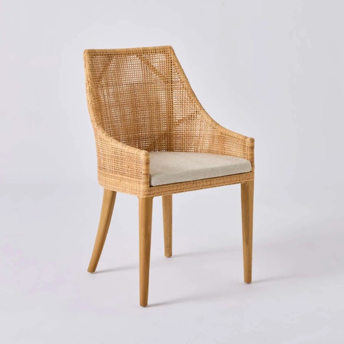 Cushion for table chair and bar stool Saigon grey chenille fabric T597