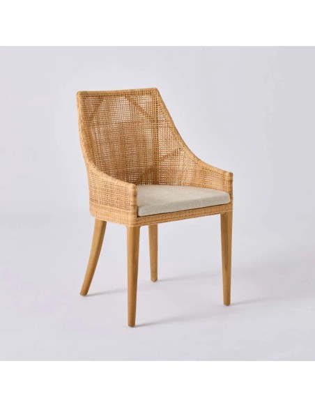 Cushion for table chair and bar stool Saigon grey chenille fabric T597