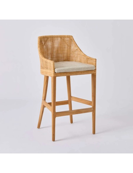 Cushion for table chair and bar stool Saigon grey chenille fabric T597