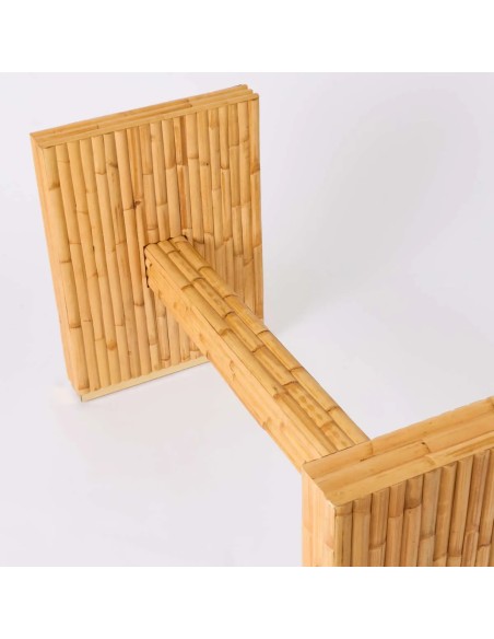 Top view of rectangular table leg from the Riviera collection by KOK MAISON