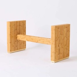 Pied de table rectangulaire en rotin collection RIVERA