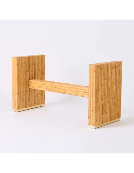 Pied de table rectangulaire en rotin collection RIVERA