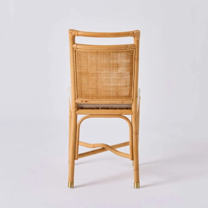 Rear view of Riviera rattan chair collection at KOK MAISON