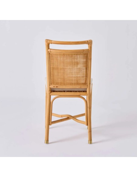 Rear view of Riviera rattan chair collection at KOK MAISON