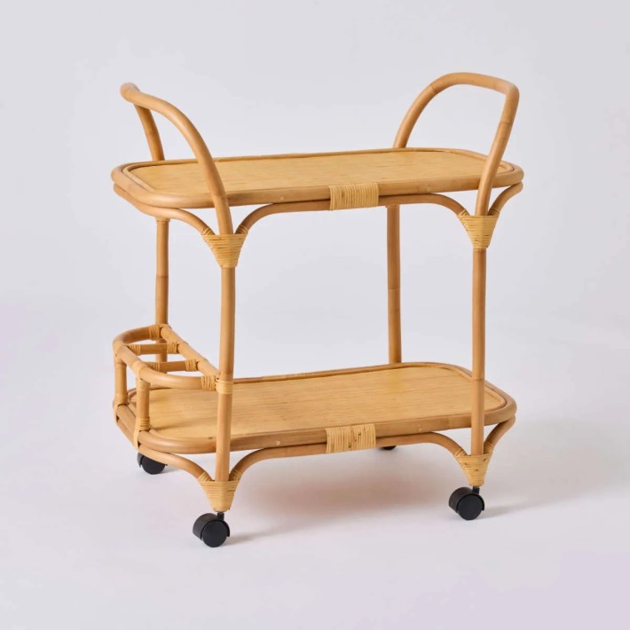 Rattan trolley from the RIVIERA collection by Kok maison