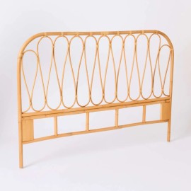 Volute vintage-style rattan headboard by Kok Maison
