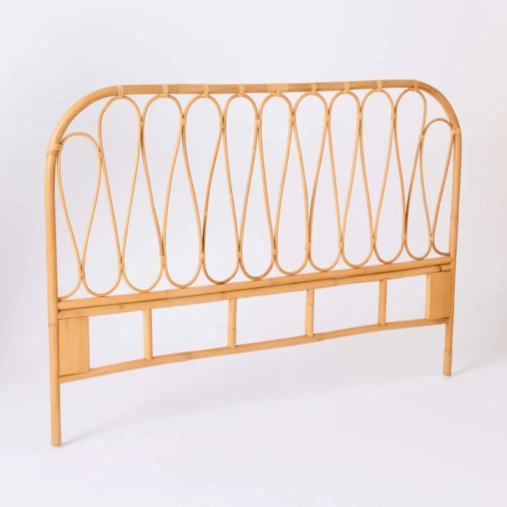 Volute vintage-style rattan headboard by Kok Maison