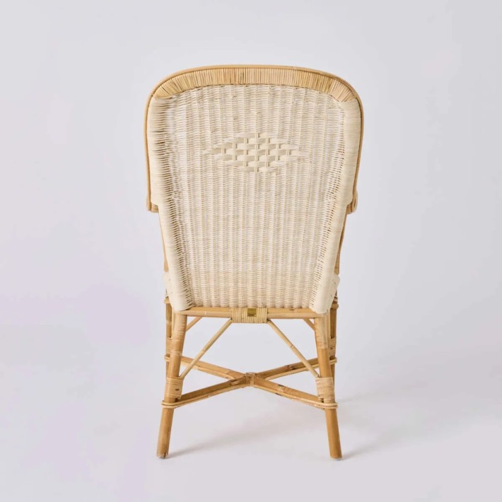 Marcel high-back rattan armchair