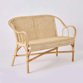 Marcel 2-seater rattan sofa by Kok Maison